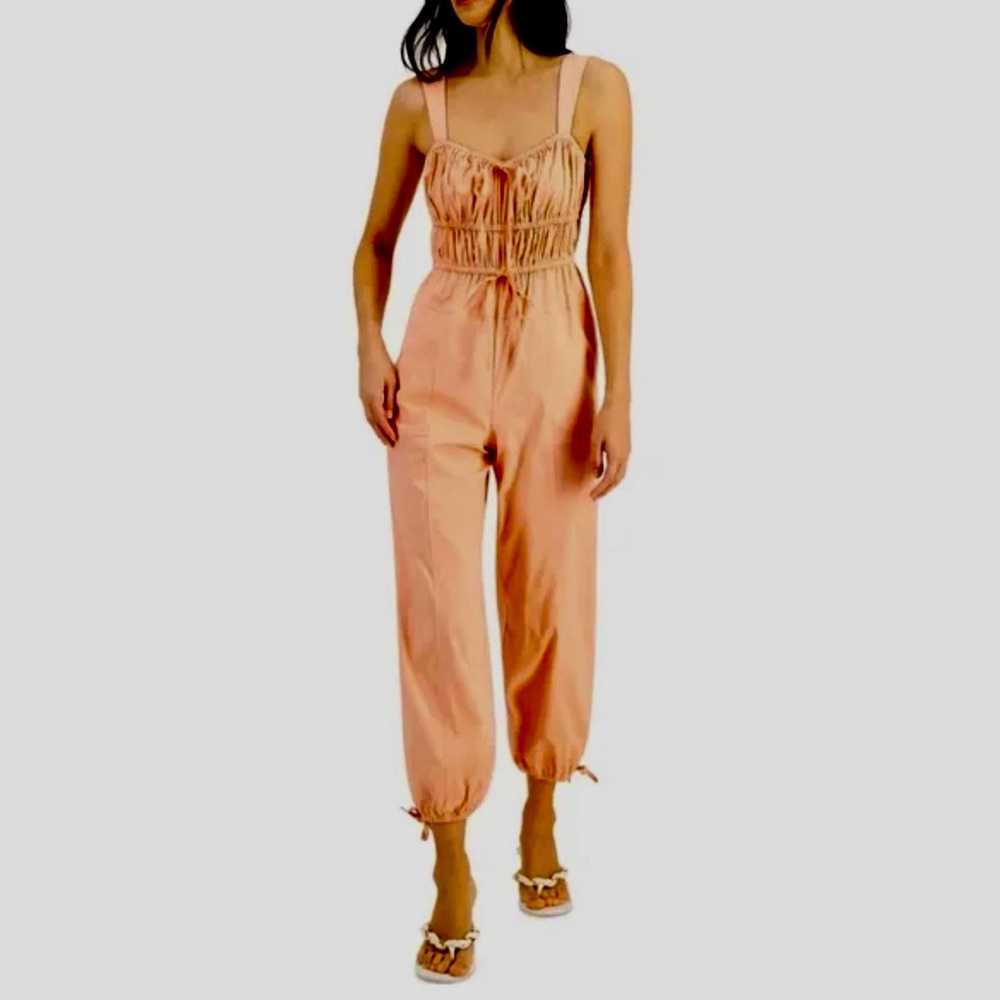 INC International Concepts Coral Jumpsuit with Chic Design, Medium